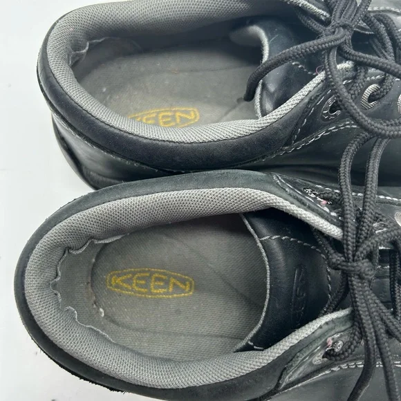 Keen Womens  Oxfords Shoes Lace Up Black Leather Casual comfort - Picture 3 of 9